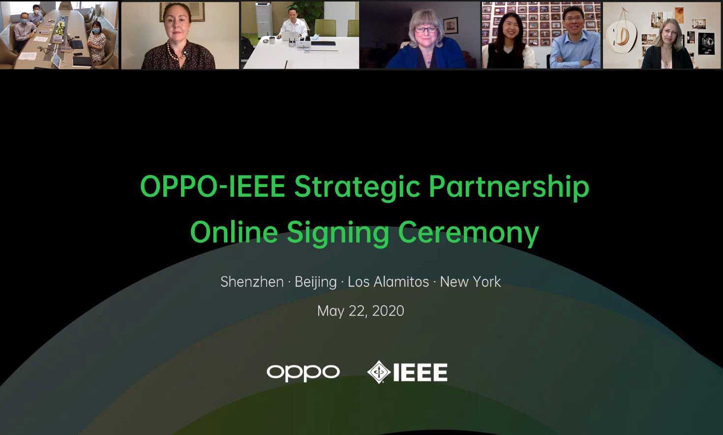 OPPO Reach Strategic Partnership with IEEE To Deepen International Academic Exchanges and Participate In Forming Global Technical Standards